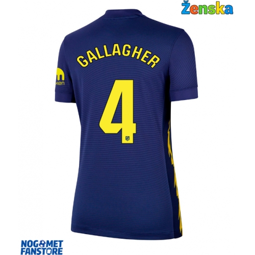 Atletico Madrid Conor Gallagher #4 Gostujuci Dres za Ženska 2025-26 Kratak Rukav